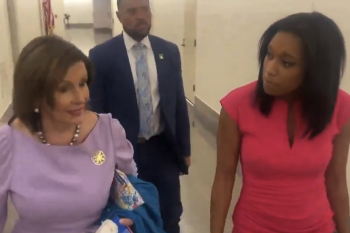watch:-pelosi-loses-it-on-reporter-for-asking-about-biden’s-candidacy:-‘am-i-speaking-english?’