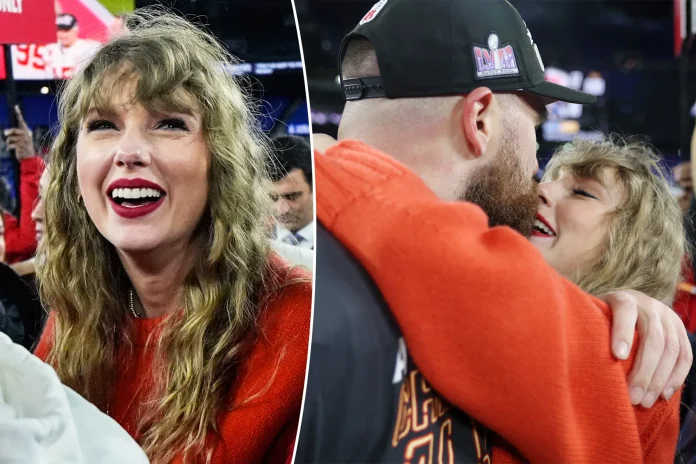 watch:-travis-kelce-and-taylor-swift-ruthlessly-humiliated-at-awards-show