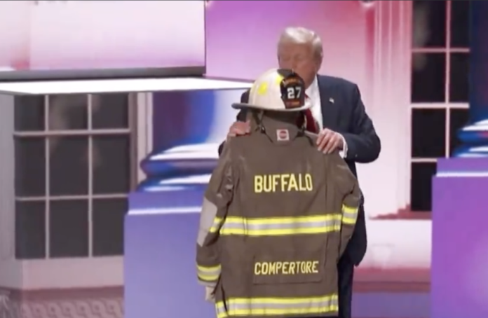 watch:-trump-stops-mid-speech-to-honor-firefighter-who-lost-his-life-at-pa-rally