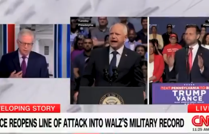 cnn-finally-fact-checks-tim-walz’s-military-record,-egregious-lies:-‘no-evidence’