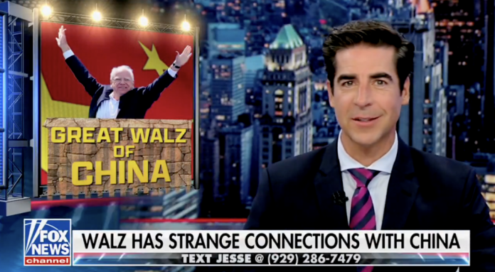 watch:-jesse-watters-exposes-tim-walz’s-shocking-ties-to-chinese-communists