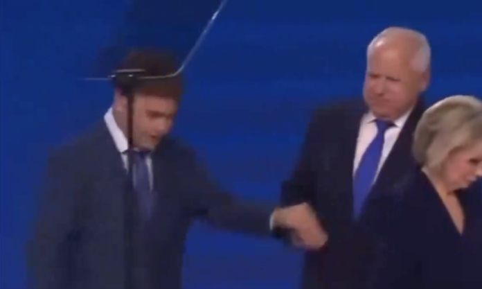 new:-tim-walz-under-fire-after-aggressively-yanking-his-son’s-arm-in-bizarre-video