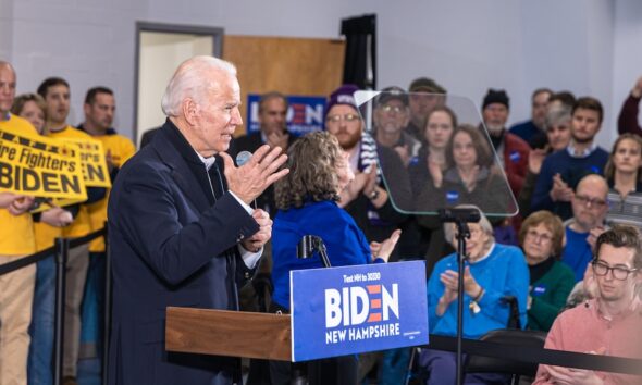 February,4,,2020,,Concord,,New,Hampshire:,Democratic,Candidate,Biden,Is
