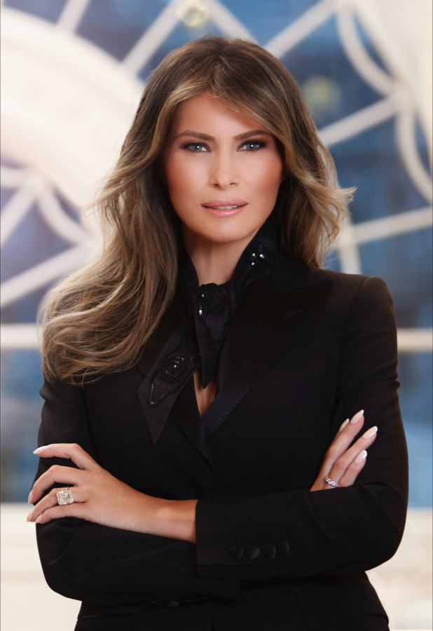 First Lady Melania Trump Gets Her First Official Portrait : NPR