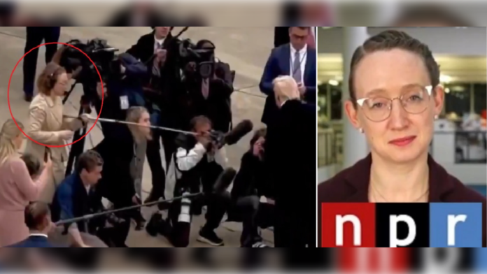 report-far-left-npr-journalist-danielle-kurtzleben-revealed-as-the-woman-who-hit-president-trump-in-face-with-a-boom-mic-laura-loomer-breaks-the-story-the-gateway-pundit-2025-03-16t1615