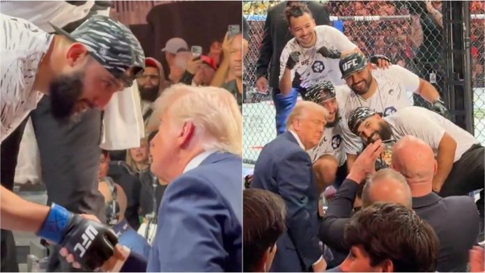 ufc-fighter-dominick-reyes-poses-for-photo-with-president-trump-after-knocking-out-opponent-at-ufc-314-video-the-gateway-pundit-2025-04-13t121550-000z