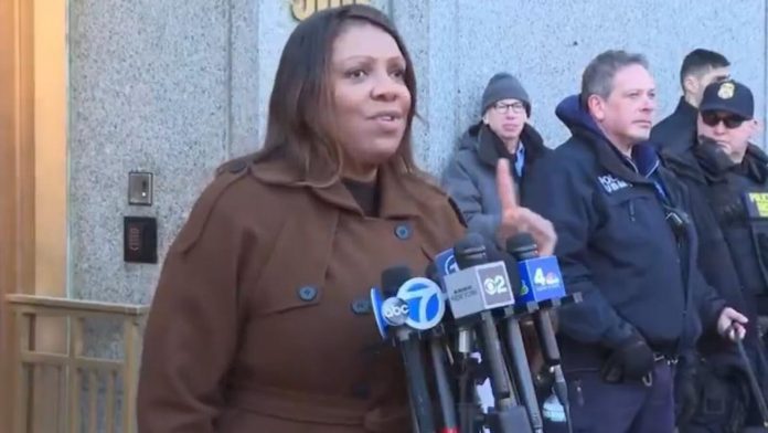 letitia-james-pretends-shes-on-the-phone-to-avoid-reporters-asking-questions-about-her-growing-mortgage-fraud-scandal-the-gateway-pundit-2025-04-16t194525-000z