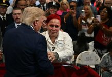 Trump Walks Offstage Mid-Speech to Embrace Parents of 12-Year-Old Lost to Stray Bullet