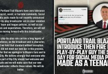 Trail Blazers Fire New Announcer Over Tweets He Sent at Age 15